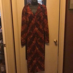 Long paneled sheer top/jacket.